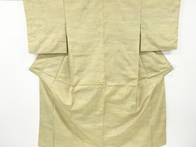 JAPANESE KIMONO / ANTIQUE KIMONO / SILK / HAND WOVEN TSUMUGI / ARABESQUE